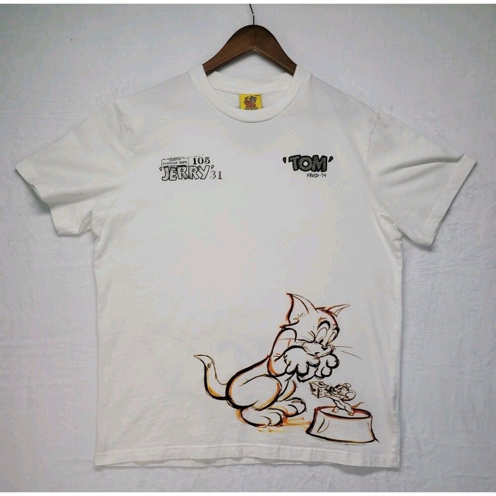 Tom and Jerry x Shoe Palace Graphic Tee Shirt White Men's Size Large 2024